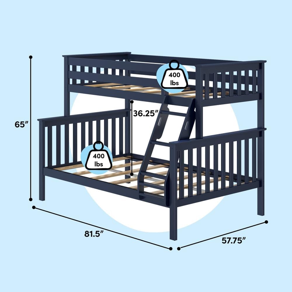 Twin Over Full Wood Bunk Bed