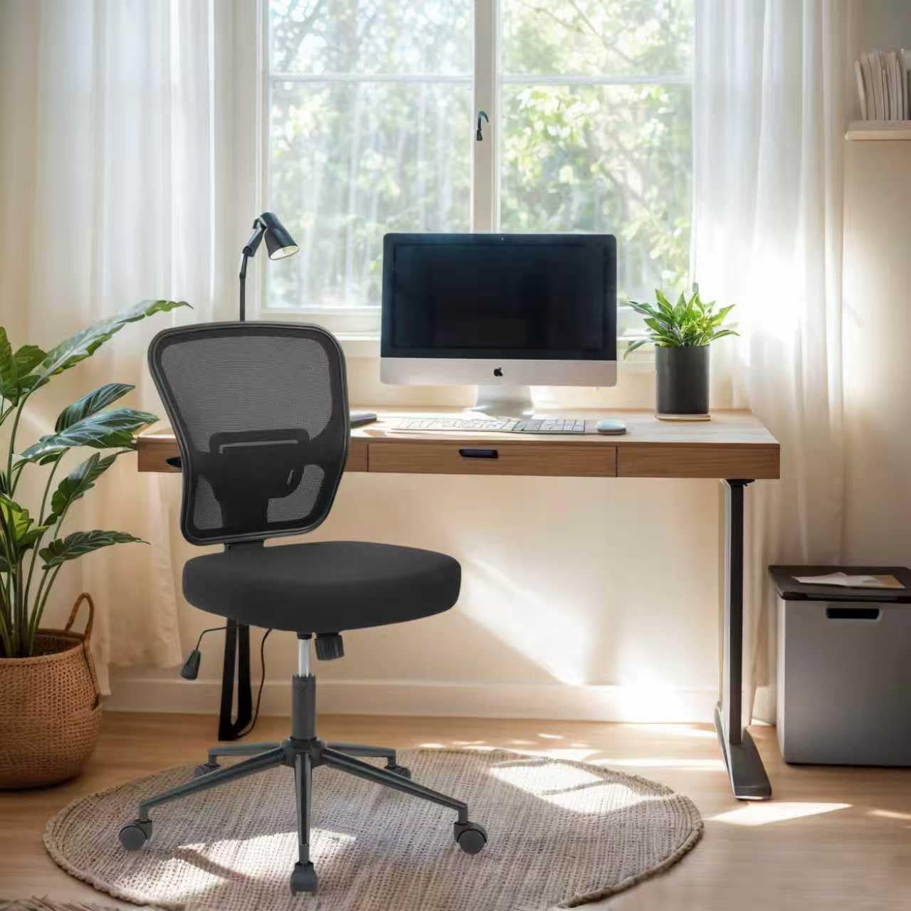 Armless High Back Mesh Office Chair