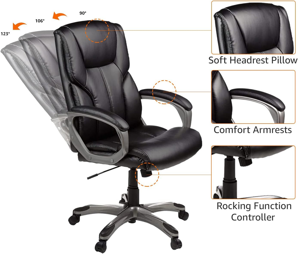 High Back Leather Executive Office Chair