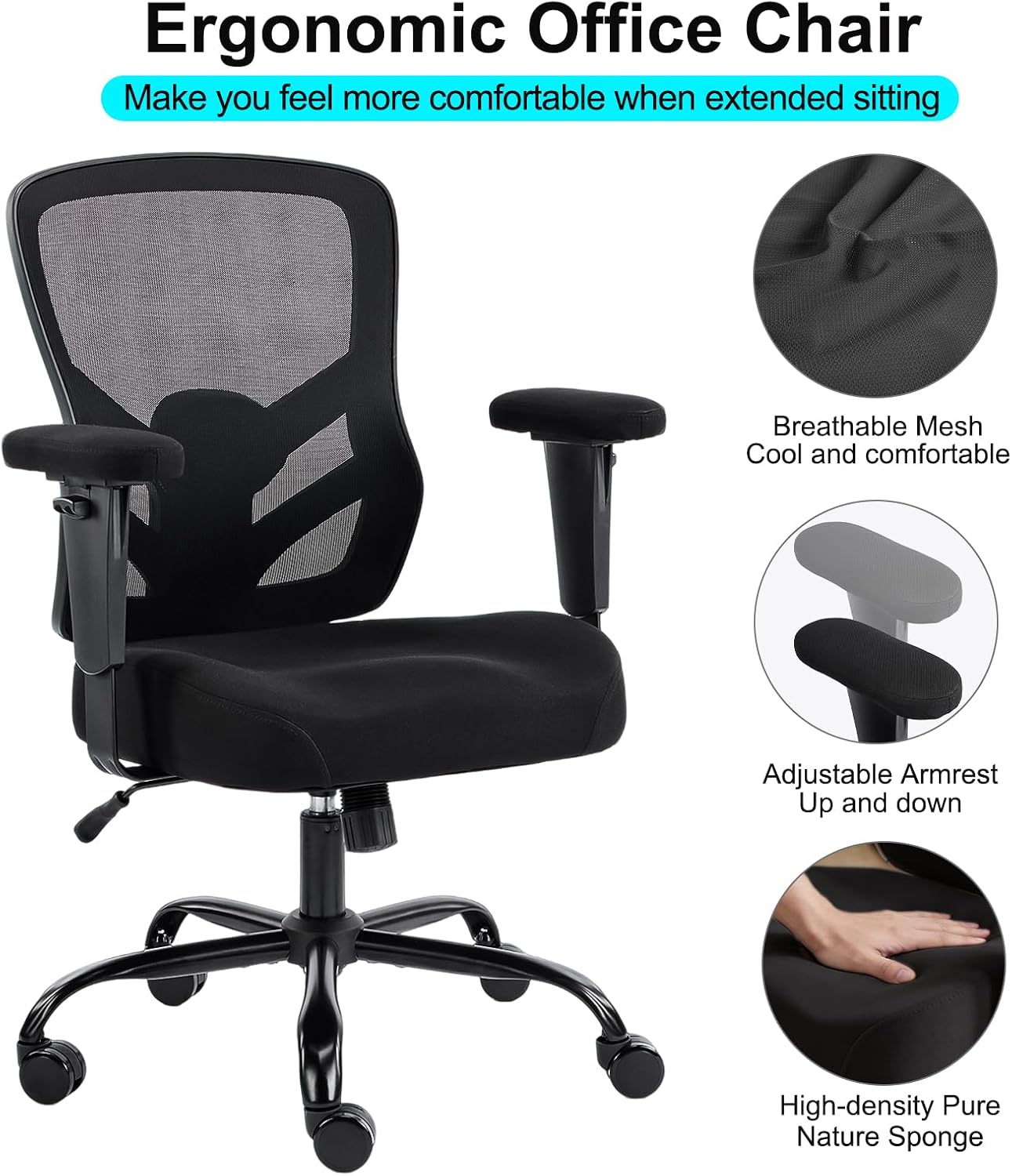 Ergonomic Mesh Executive Office Chair