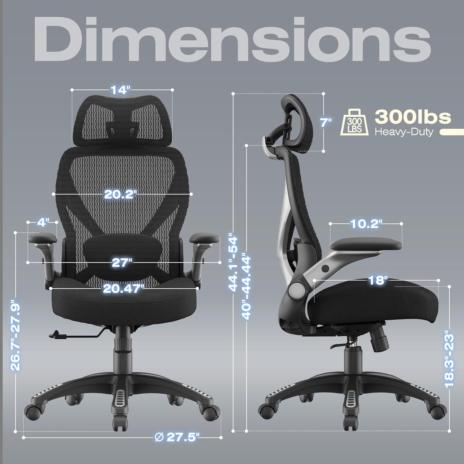 Ergonomic Mesh Office Chair for Big and Tall