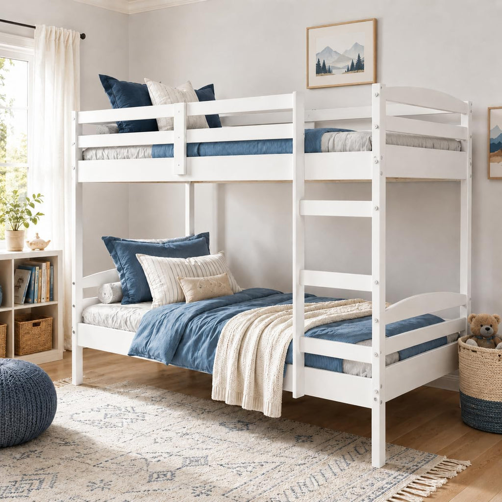 Twin Over Twin Solid Wood Bunk Bed