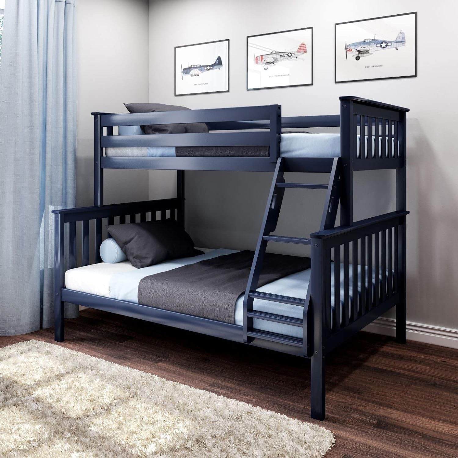 Twin Over Full Wood Bunk Bed