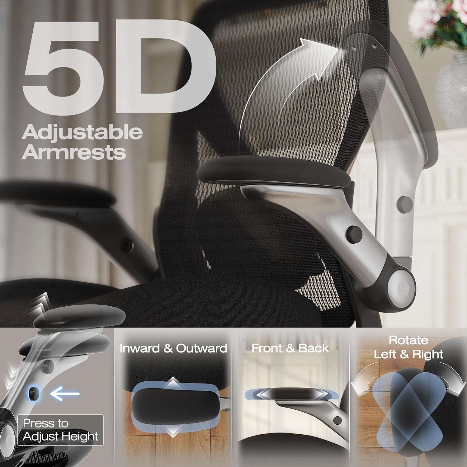 Ergonomic Mesh Office Chair for Big and Tall