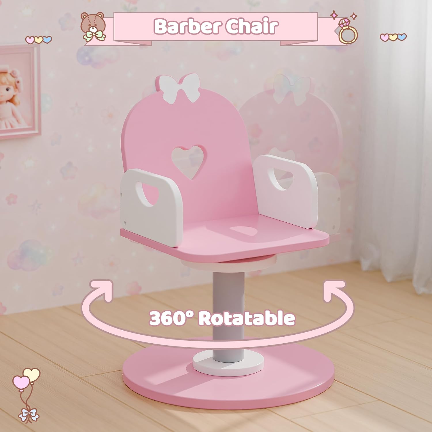 Kids Pretend Hair Salon Vanity Set