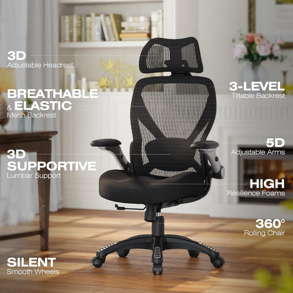 Ergonomic Mesh Office Chair for Big and Tall