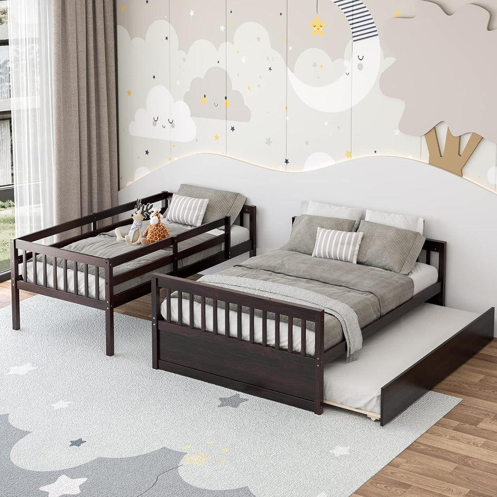 Twin Over Full Bunk Bed with Trundle