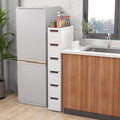 Slim Rolling 6-Drawer Storage Cart