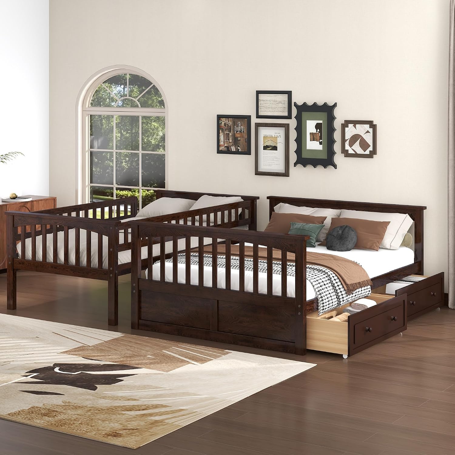 Convertible Twin Over Full Bunk Bed