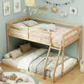 Low Twin Over Full Wood Bunk Bed