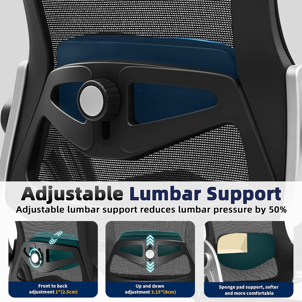 Ergonomic Mesh Office Chair with 3D Arms