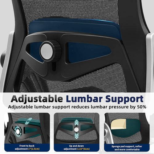 Ergonomic Mesh Office Chair with 3D Arms