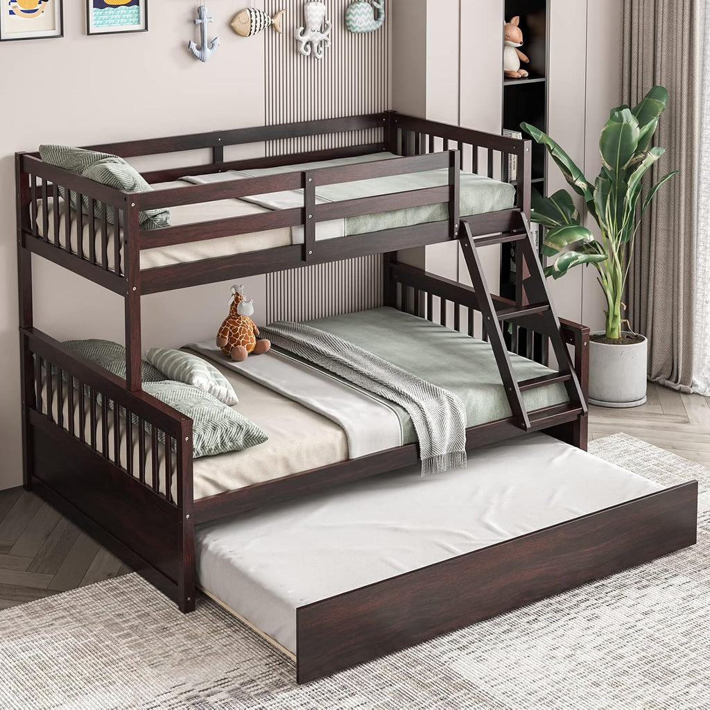 Twin Over Full Bunk Bed with Trundle
