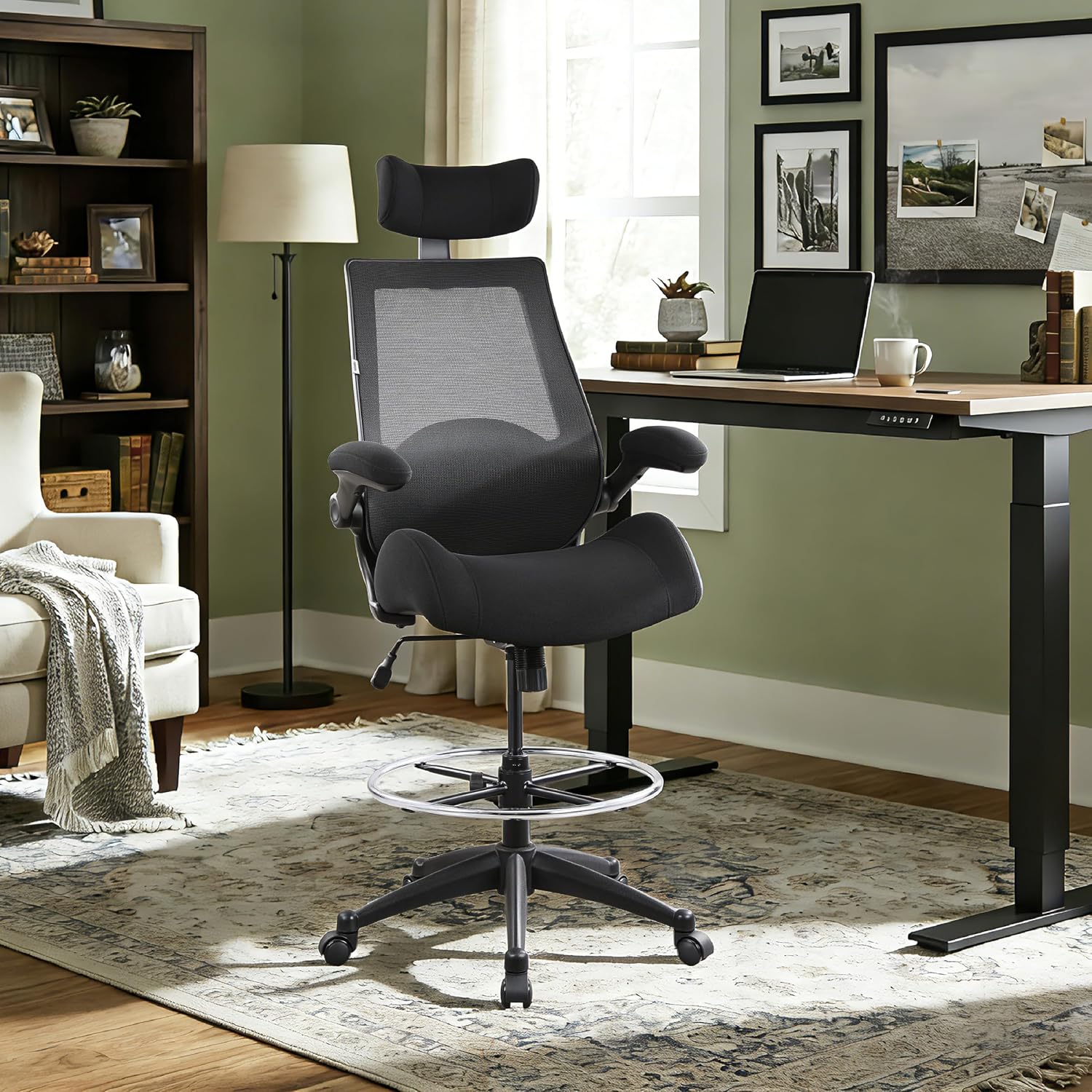 High Back Ergonomic Drafting Chair